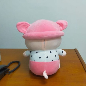 Boneka Pig Polkadot Size 15&quot;/42cm/boneka animal/boneka babi/boneka anak lucu/