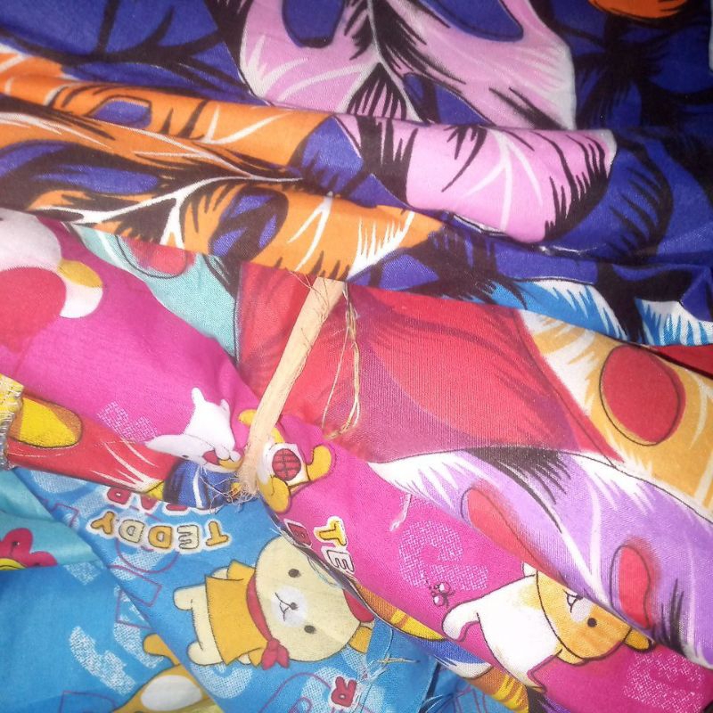 perca kain katun kiloan/ 500 gram/ katun lokal