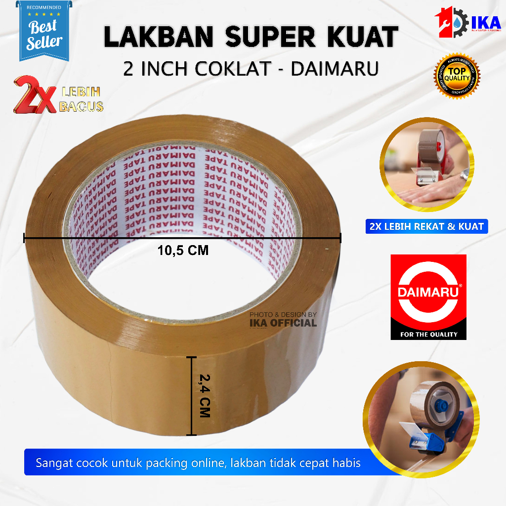 Lakban Daimaru tebal OPP tape super Murah ready Bening / coklat bisa campur Original Asli ISOLASI / SELOTIP / LAKBAN DAIMARU TAPE ORIGINAL 48 MM 100 YARD 48 MM 90 YARD 24 MM 100 METER OPP TAPE