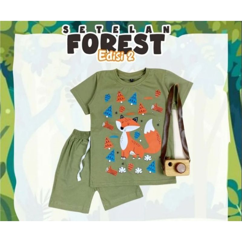 SETELAN FOREST SABLON PINEAPPLE