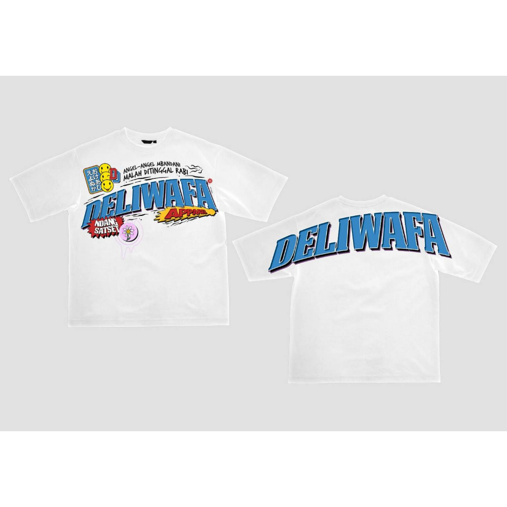 Deliwafa  - [Deliwafa] Oversize Unisex T-Shirt Ndang Satset