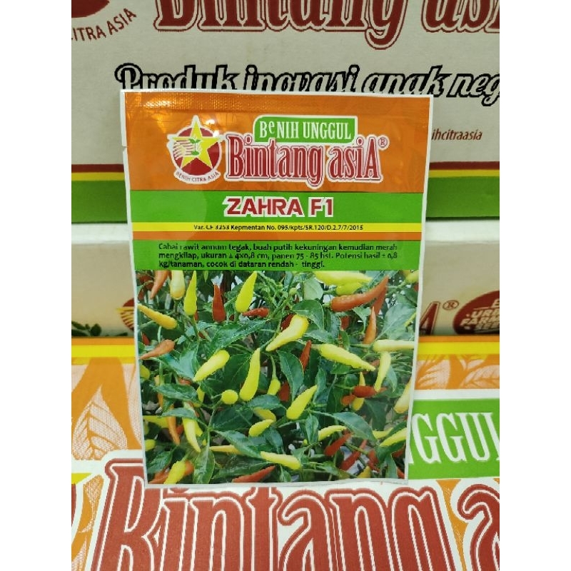 Benih Cabe Rawit ZAHRA F1 10 Gram - Bintang Asia