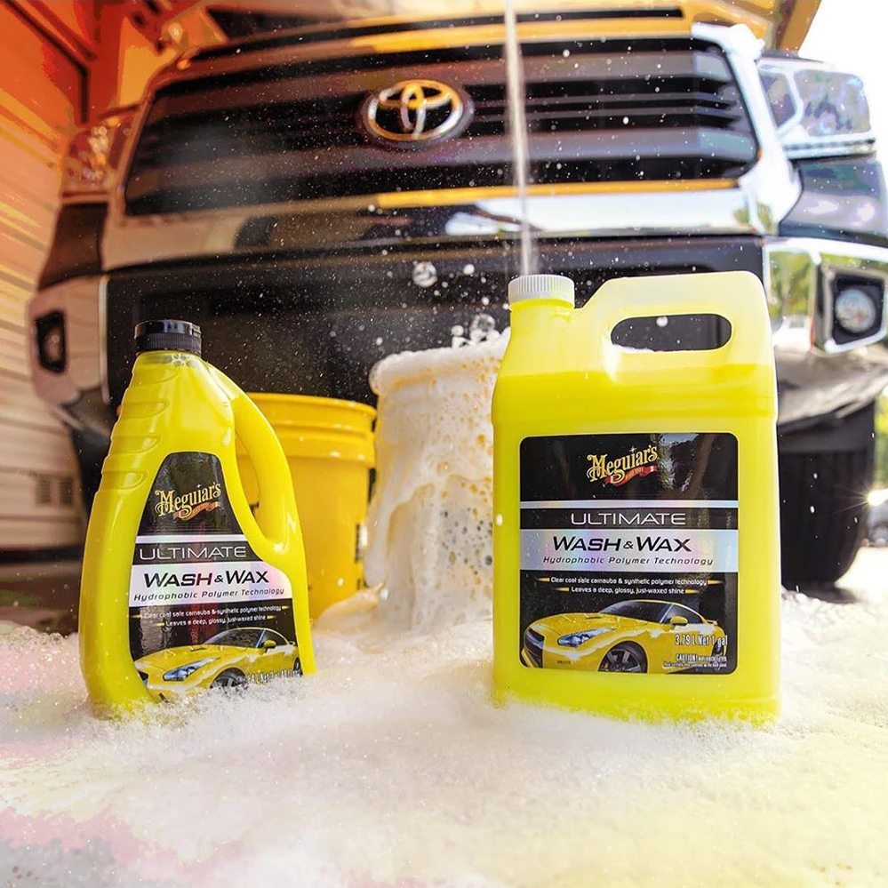 MEGUIARS Ultimate Wash and Wax 1416ml Shampoo Dengan Wax Efek Daun Talas MURAH