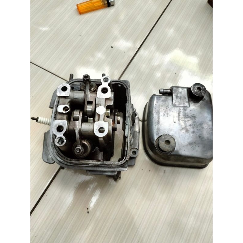 Blok head cylinder head head kop honda beat karbu kvy original fullset