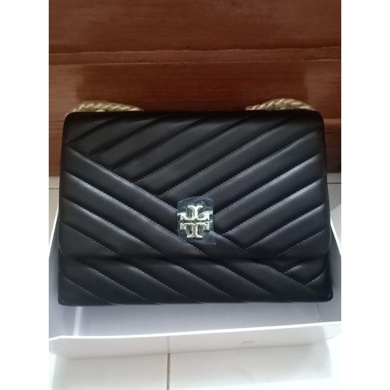 Tory Burch Kira Flap Bag TB Kira Chevron Cevron Premium Tas Selempang
