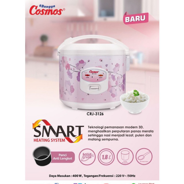 Rice Cooker Cosmos 3126