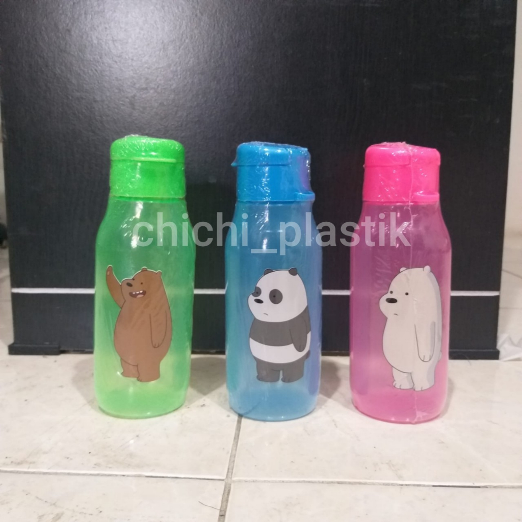 BOTOL FLIPTOP 350ML /BOTOL MINIM 350ML / BOTOL MINUM KARAKTER / THUMBLER FUN BIGGY / SOUVENIR ULANG TAHUN ANAK