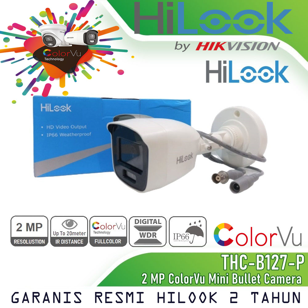 Paket CCTV HiLook 2MP COLORVU 16 KAMERA HDD 1TB SIAP PASANG