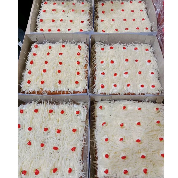 

DEB Bolu Potong Hias / Bolu Jadul / Tart Cheese Toping Meses Ceres Coklat Keju Yupi Isi 25Pcs