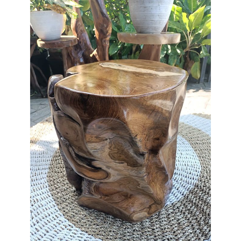 STOOL AKAR JATI/KURSI AKAR JATI/NATURAL STOOL
