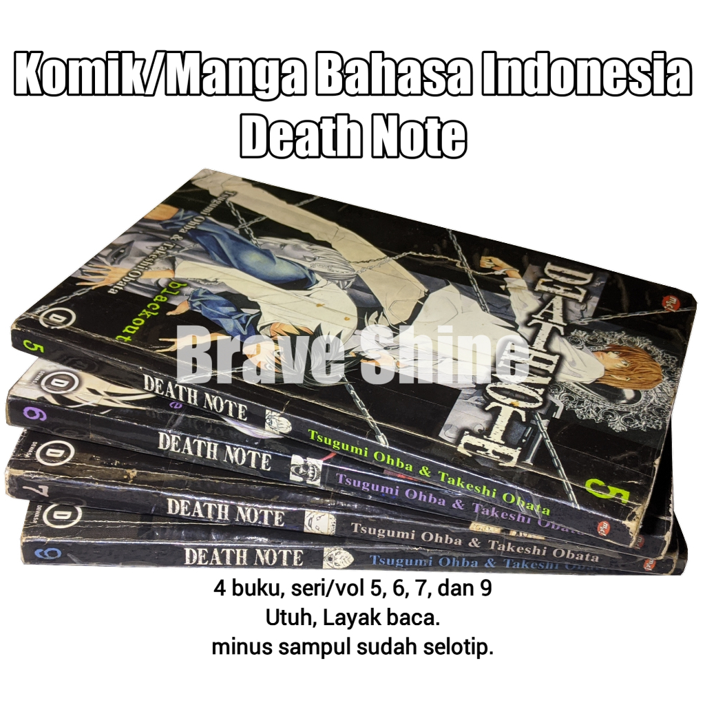 Manga/Komik Death Note Bahasa Indonesia Vol 5, 6, 7, dan 9