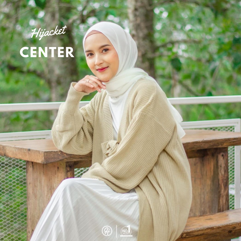 HIJACKET - Jaket Hijaber ARA | Jaket Rajut Panjang | Outerwear For Hijaber