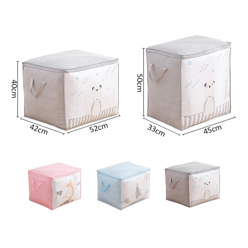 (Produk Baru) STORAGE BOX ORGANIZER Kotak Penyimpanan Sprei Bed Cover Tempat Tas Baju Selimut Karakter Sepatu