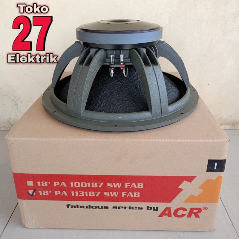 Speaker ACR Fabulous 18 inch PA 113187 SW 1800 WATT