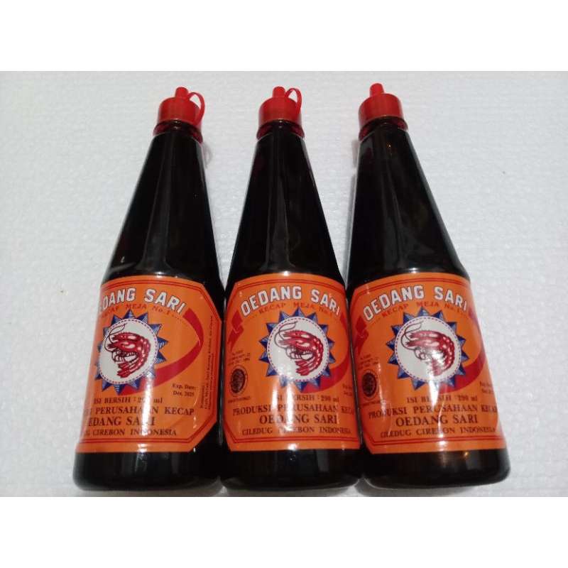 

Kecap udang sari Manis sedang label oren 290 ml
