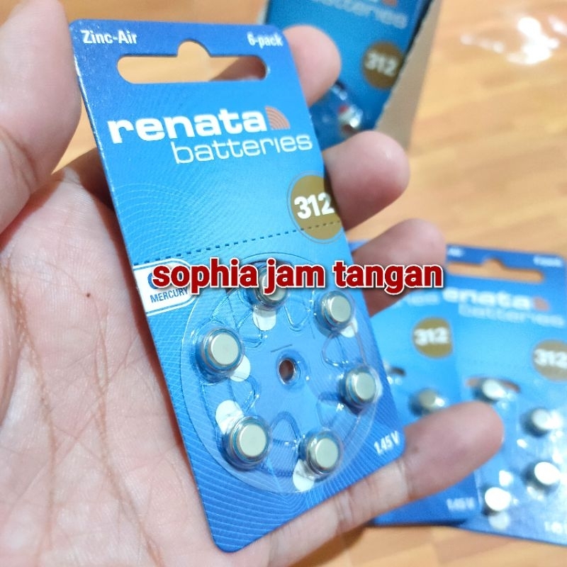 [ BISA COD ] RENATA 312 BATERAI RENATA 312 HARGA PER LEMBAR!! , BATERAI ALAT BANTU DENGAR , BATERAI ORIGINAL