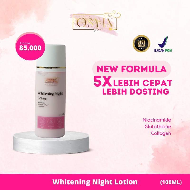 LOTION WHITENING DOSTING BPOM / LOTION DOSTING BPOM / HB WHITENING BPOM / HB DOSTING / OSYIN GLOW / 