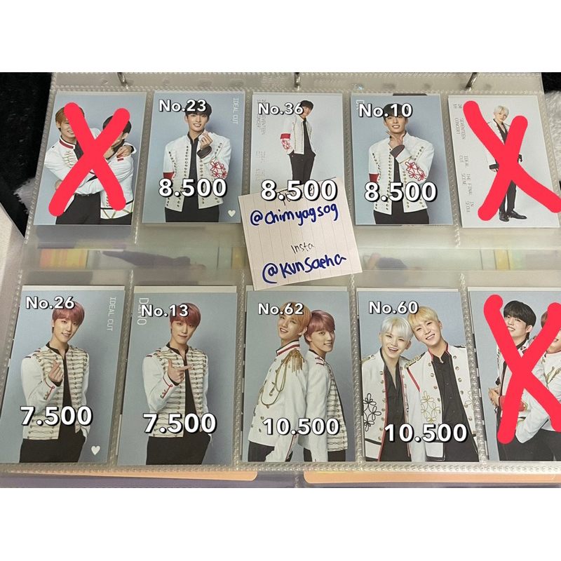 [READY INA] trading card seventeen photocard ideal cut the final scene, japan & korea concert dino, 