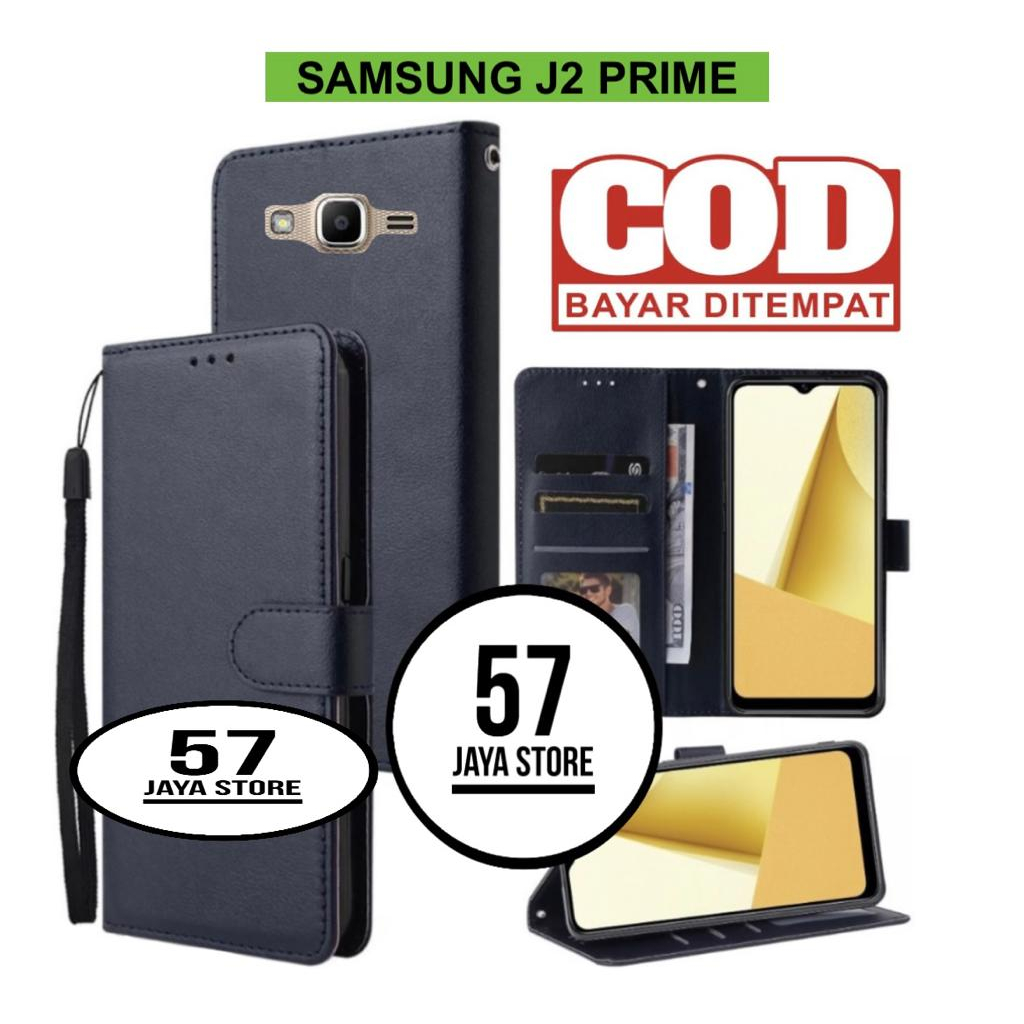 Flip Case Samsung J2 prime Flip Dompet Casing HP Wallet Leather flip cover