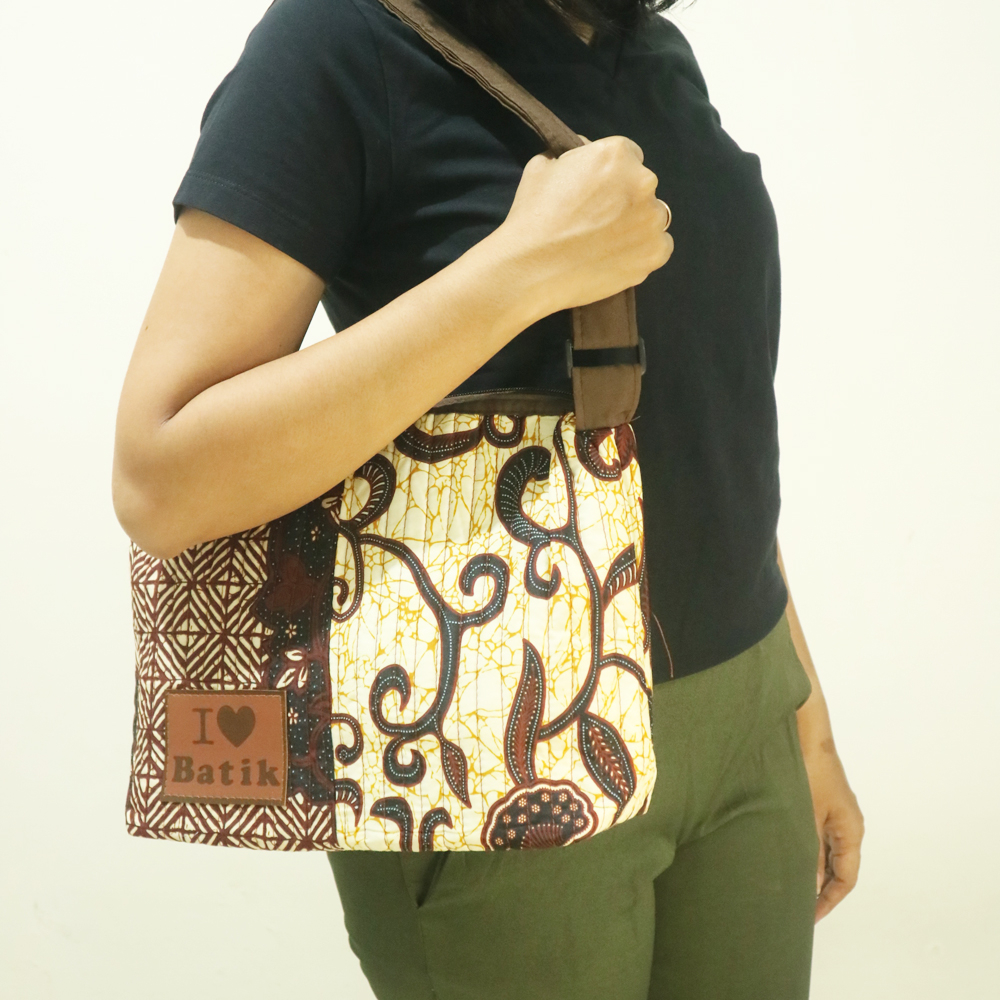 SENA SLING BAG | Tas Selempang Batik Jogja Sling bag Besar Oleh oleh Kerajinan Jogja Etnik Grosir Souvenir Wanita