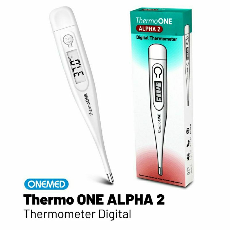 TERMOMETER DIGITAL ALPHA 1, 2, 3 THERMO ONE / ONEMED PENGUKUR SUHU BADAN BAYI /ALAT UKUR THERMOMETER