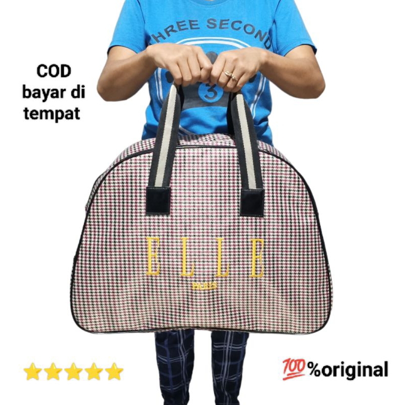 Tas pakaian elle paris import / Tas travel bag / Tas jinjing