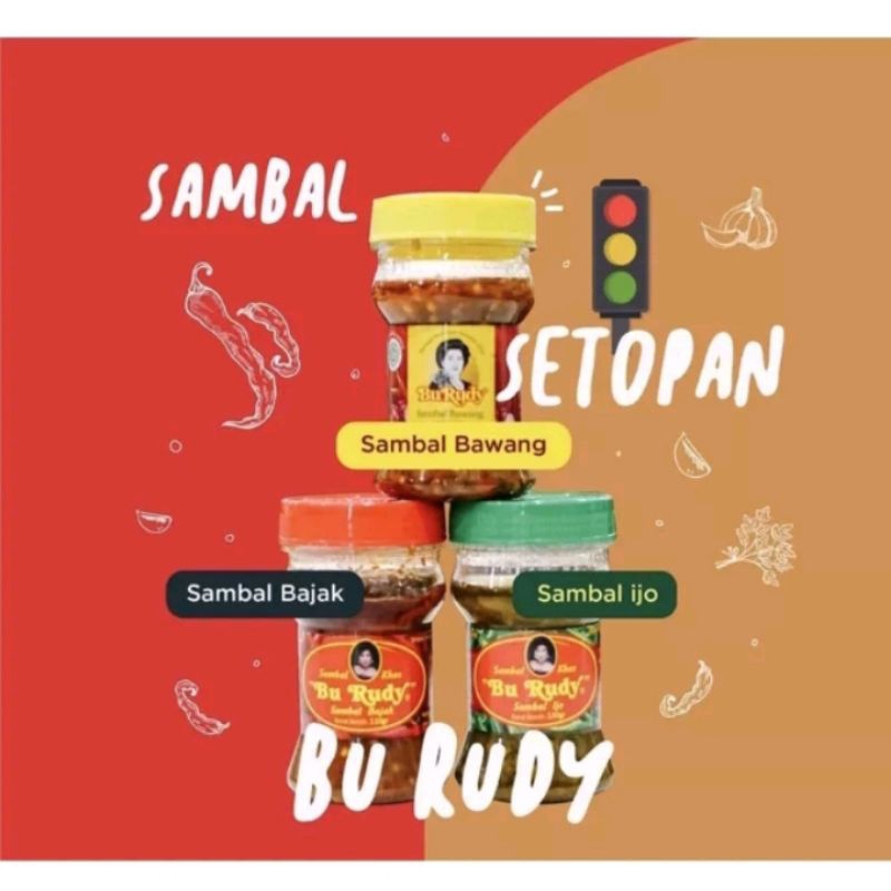 Sambel Bawang. Sambel iBajak. Sambel ijo Bu Rudy. Asli Surabaya