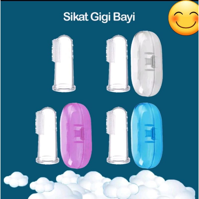 Sikat Gigi Bayi Silikon / Sikat Gigi bayi jari