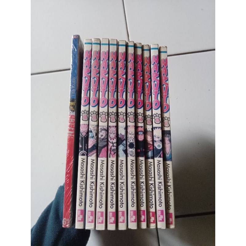 Paket Komik Naruto 51-60 dan Bleach 61