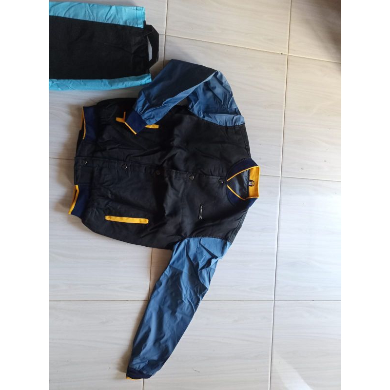 jaket honda scoopy lengan biru original XL