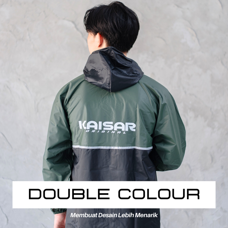 Jas Hujan Rain Coat Mantel Kaisar Pria dan Wanita Kaisar Kuat Tebal dan Anti Rembes Original