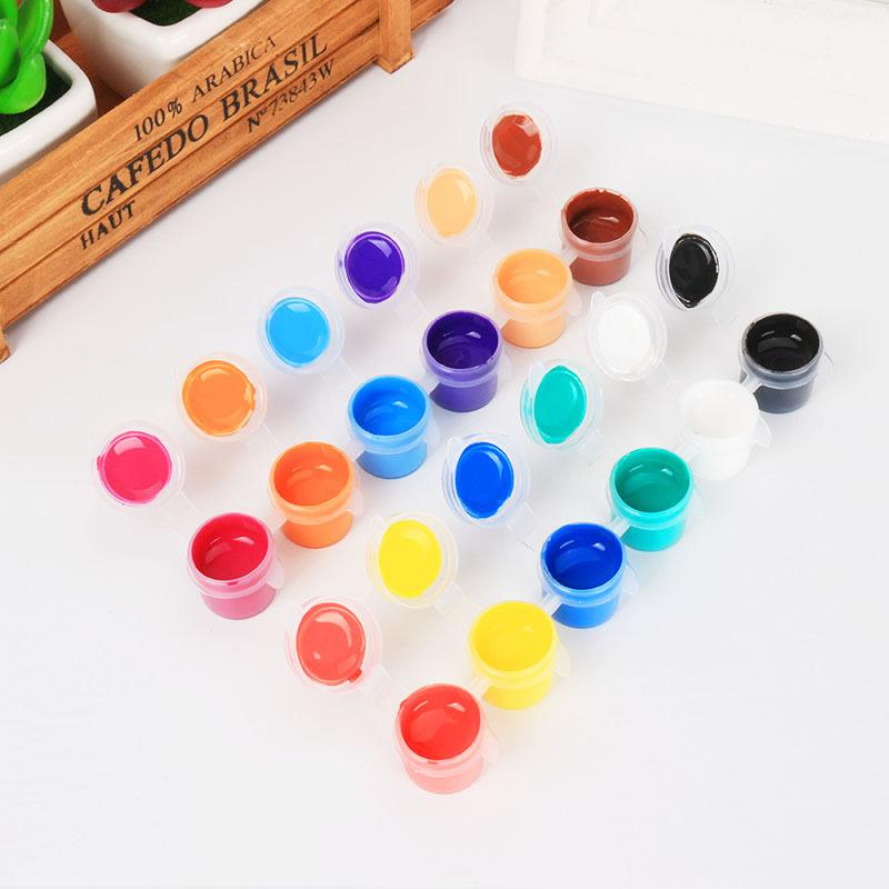 Empty Plastic Paint Pot Renteng 6 x 2ml / 3ml / 5ml