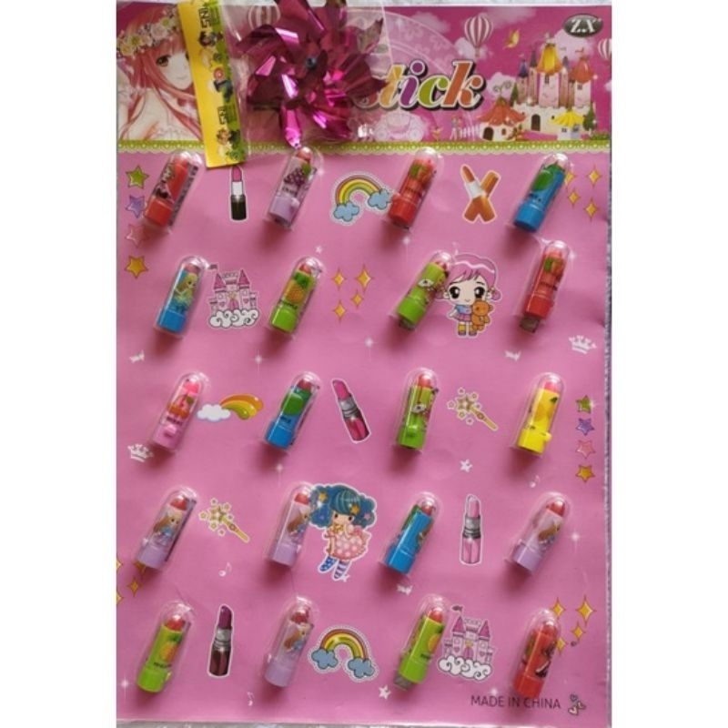 [ECER] Lipstick Mini Anak Rasa Buah - Lipstik Mainan