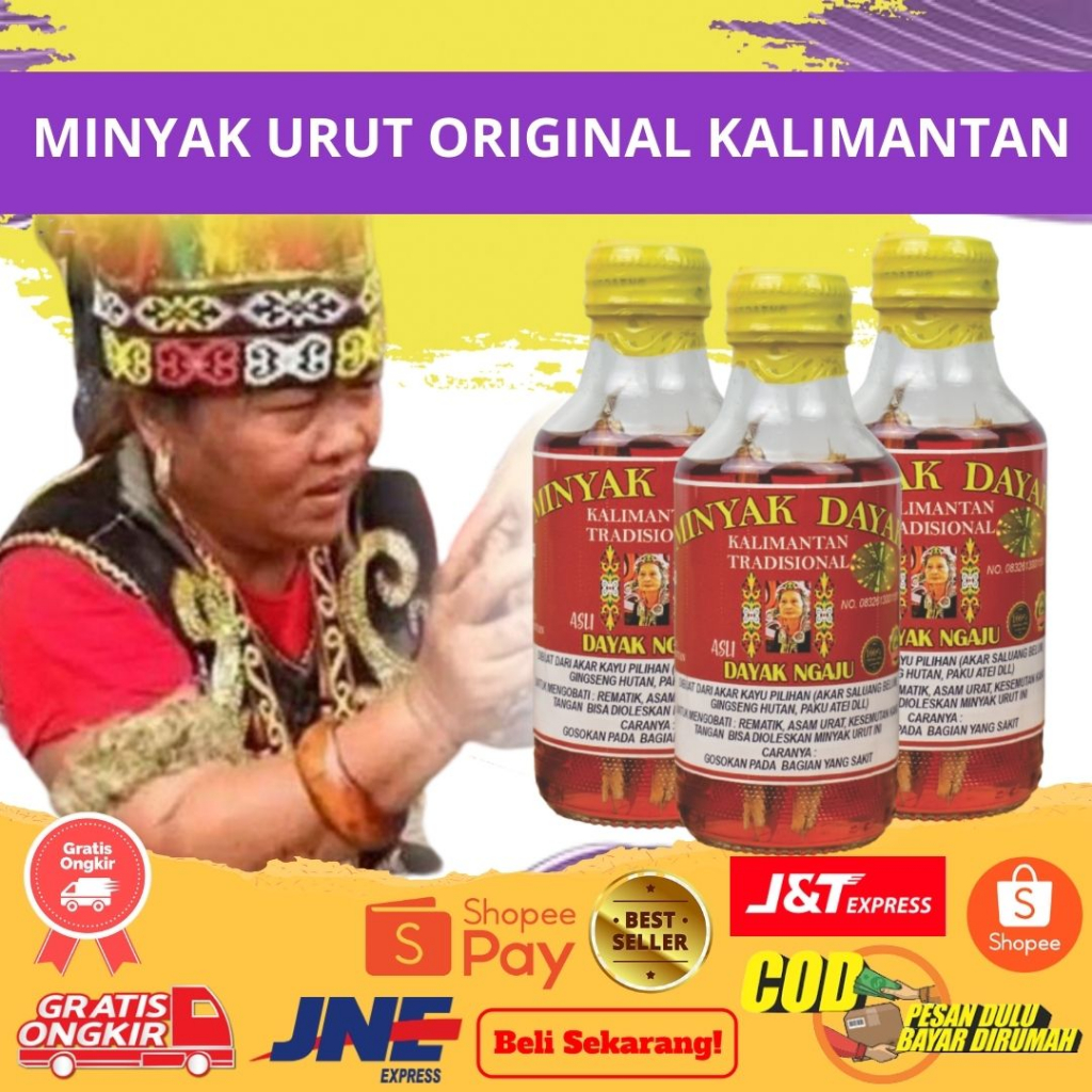 Minyak Dayak AKAR BAJAKAH Asli Kalimantan 160ML ORI