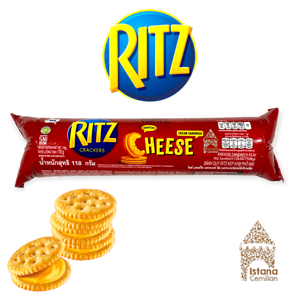 RITZ Sandwich Cracker Cheese Krekers Keju 118 Gram