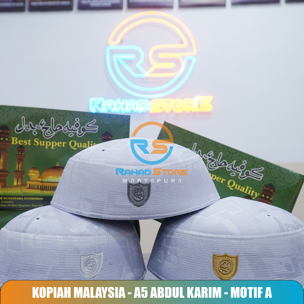 Kopiah Malaysia A5 Abdul Karim Motif A Original