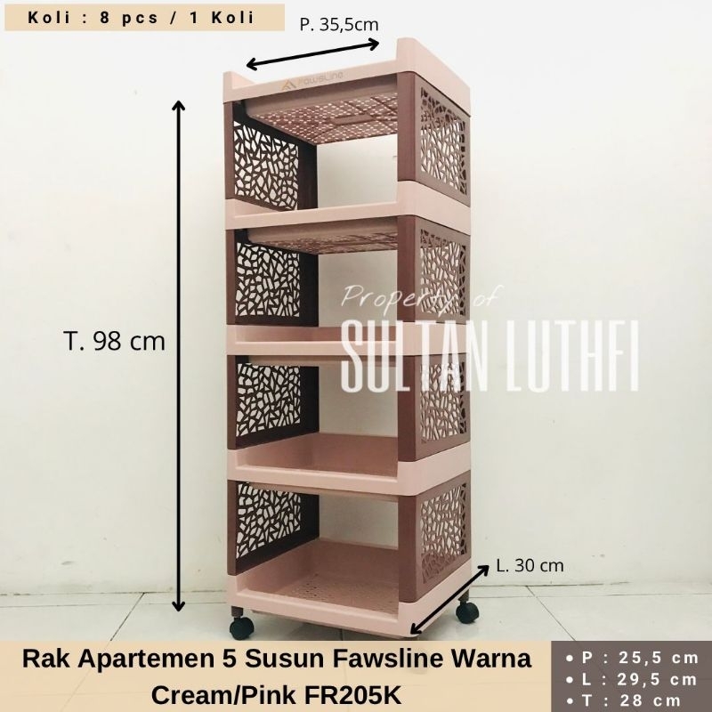 rak apartemen fawsline susun 5 rak yoyo 5 susun