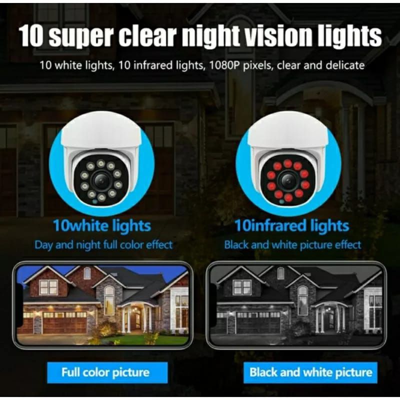 IP CAM CCTV V380PRO OUTDOOR WIRRELESSMART WIFI 8MP FULL HD2560P