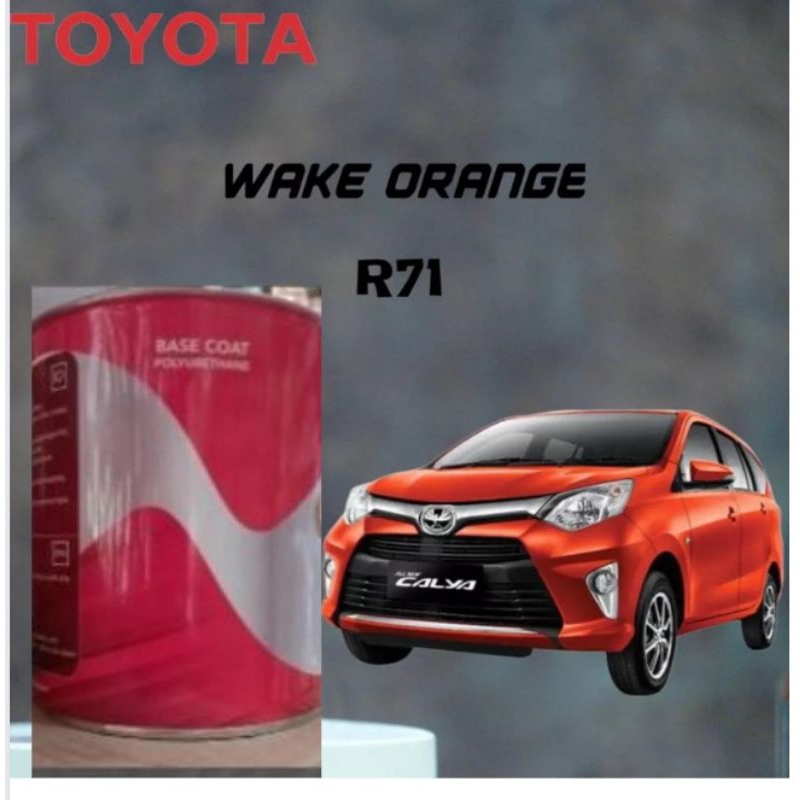 Cat Oplos Pu Wake Orange R71 Cat Orange Metalik Toyota Sigra/Agya/Ayla 1kg