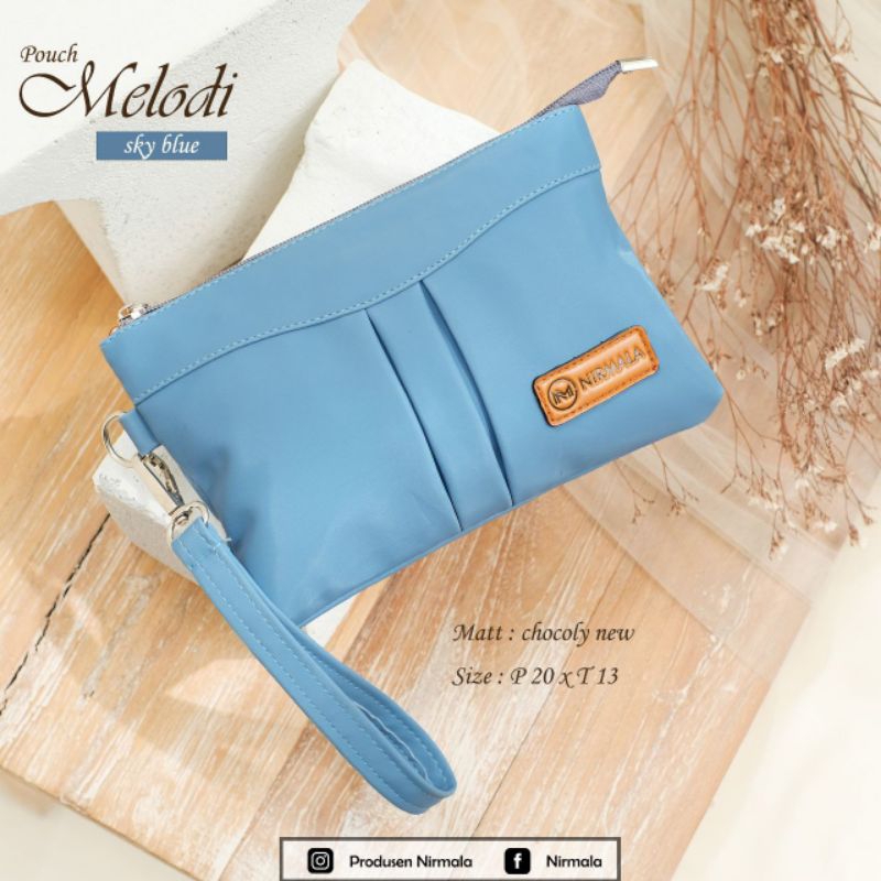 POUCH MELODI By Nirmala Tempat Uang Muat Hp Bahan Anti Air