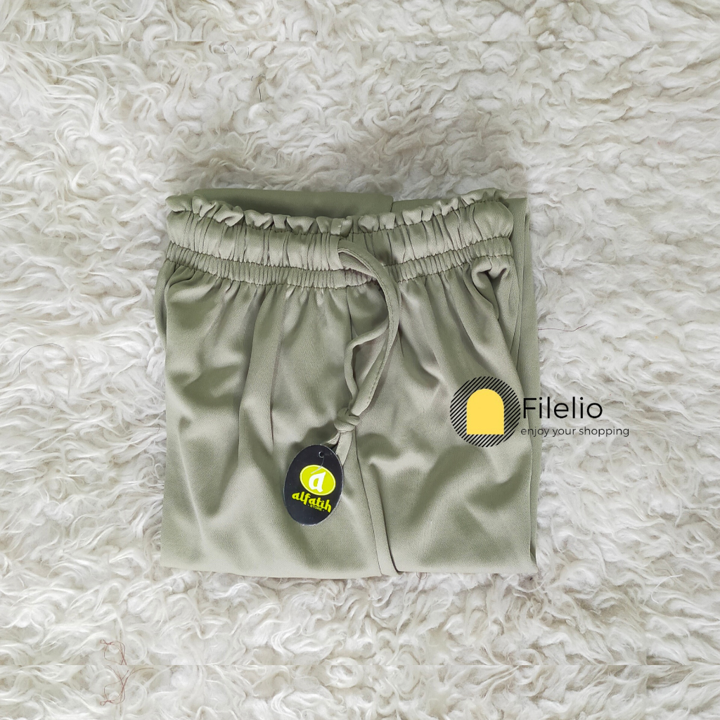 Celana Kulot Scuba Tali Serut Premium Korean Pants HIghwaist full karet Kekinian