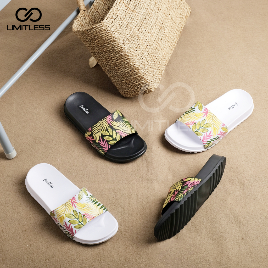 Sandal Wanita Slip On Fashionable Casual Outdoor Sendal Slop Cewek FELICIA Ringan Sandal Pantai WanitaTerbaru Premium