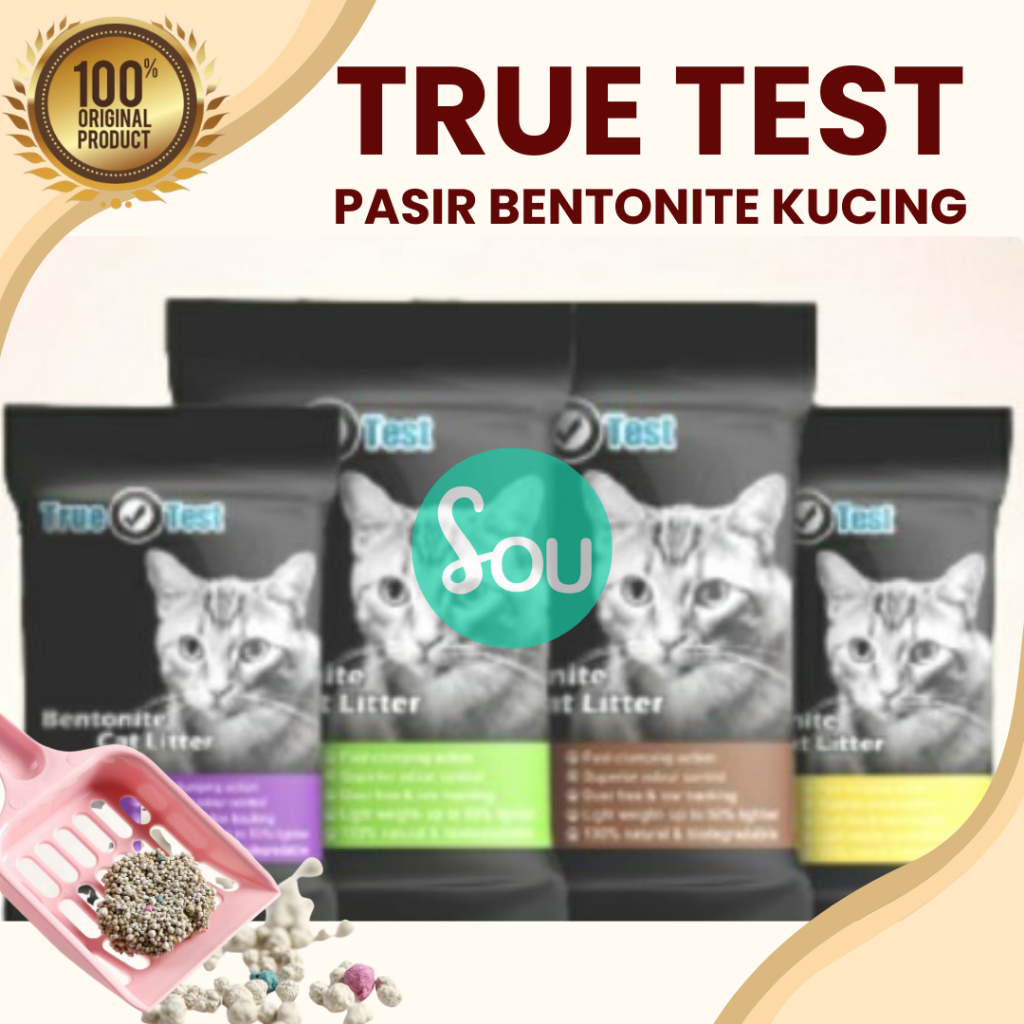 Pasir Gumpal True Test 5 Liter Kucing Pasir Anti Bau 10 Liter Original