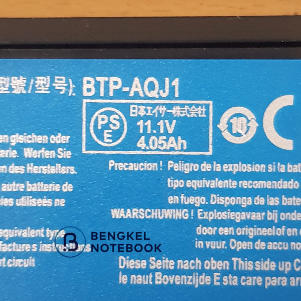 Baterai Acer BTP-ARJ1 GENUINE BTP-AMJ1 BTP-ANJ1  BTP-AOJ1  BTP-APJ1  BTP-AQJ1 BTP-ARJ1 BTP-ASJ1 BTP-B2J1 GARDA31 GARDA32  ACER Aspire 2920 3620 3640 3670 5540 5550 5560 5590. Extensa 3100 ACER TM 2420 2440 2470 3240 3250 3280 3290 4620 4630 6231 6252 ORI