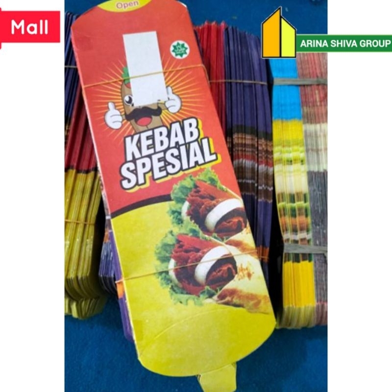

100 LEMBAR KERTAS KEBAB TARIKAN UKURAN 24 × 9 CM HIGH QUALITY PAPER CRAFT TEBAL PRODUK TERBARU | KOTAK KEBAB KEKINIAN | DUS KEBAB VIRAL TIKTOK | KEMASAN KEBAB KEKINIAN | BOX KEBAB VIRAL | ARINA SHIVA GROUP 6084