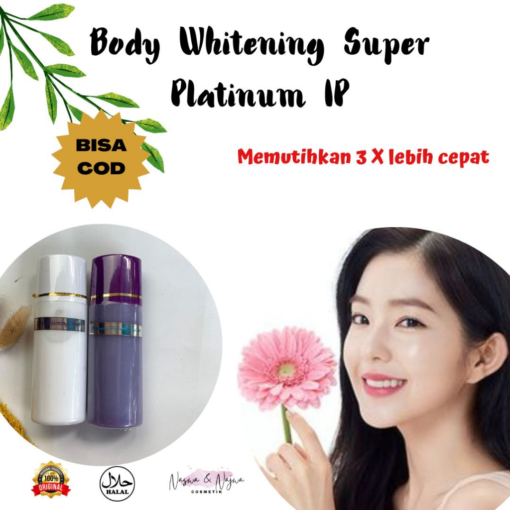 Hb Whitening Super Siang Malam Hb Body Whitening Super Platinum IP