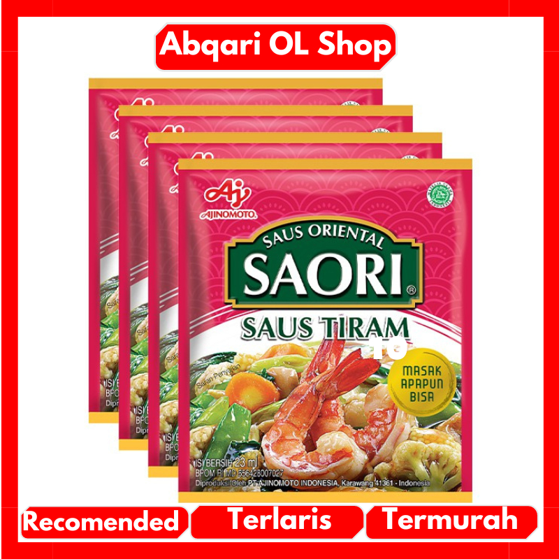 

Saori Saus Oriental Saus Tiram Sachet 23ml Ajinomoto Dapat 10 Pcs