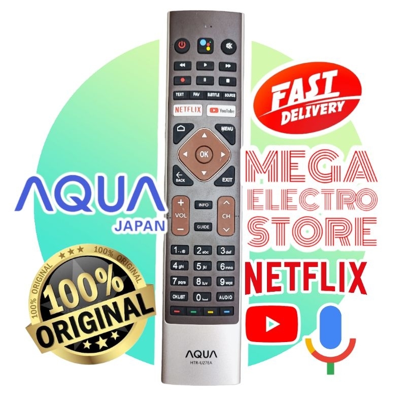 Remote TV AQUA HTR - U27EA Smart Android Original