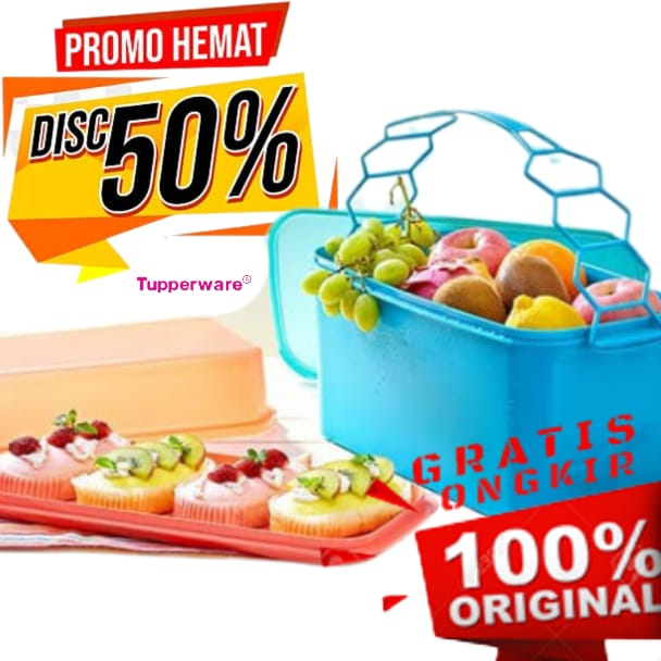 *BIG SALE* DISC 50% Tupperware Carry Away High | Rantang Tumpuk Jumbo | Rantang Makanan | Bekal Maka