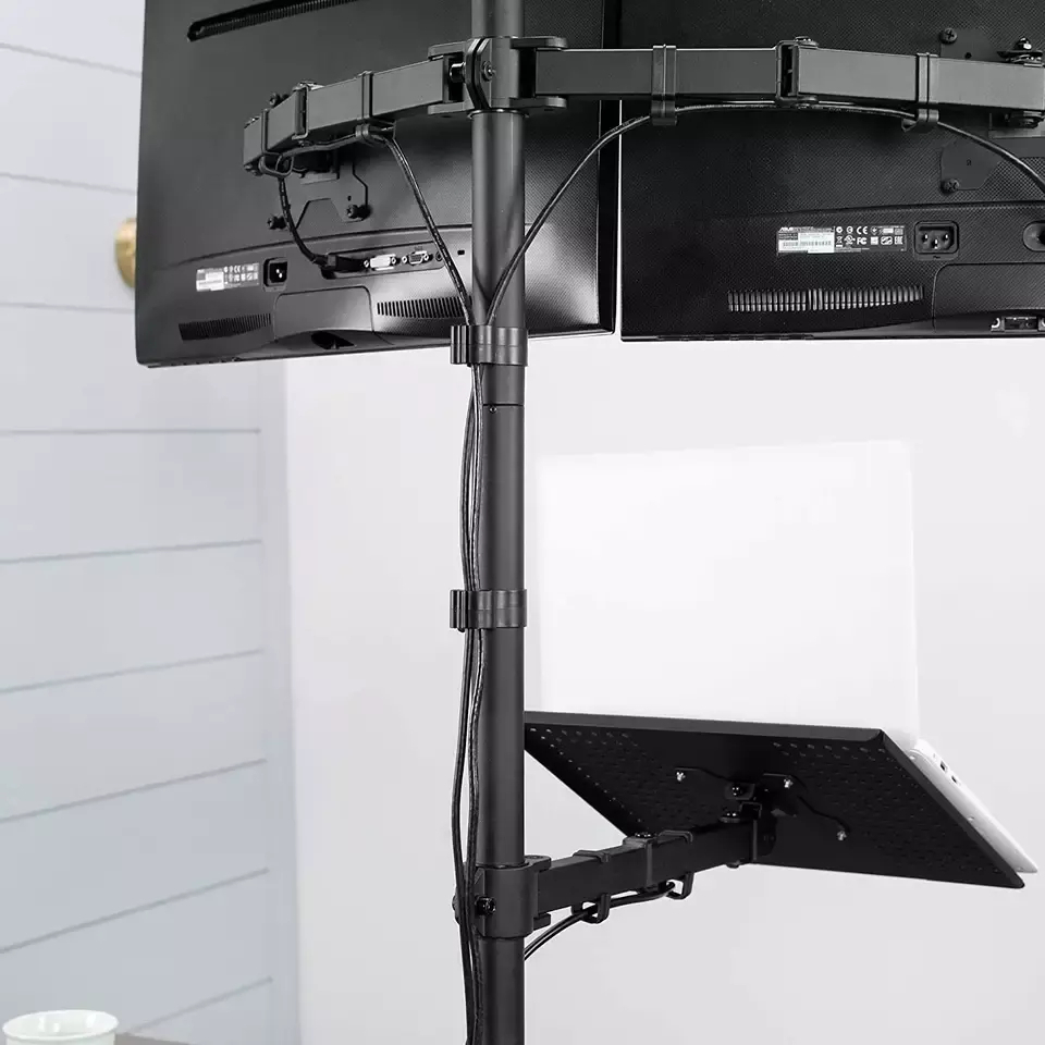 Triple W Monitor Laptop Triple Stand Bracket Mount Desk Clamp Breket